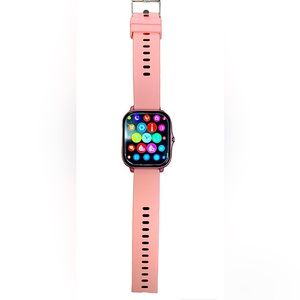 Smart Watch Fitness Tracker With Heart Rate For iOS & Android - Pink